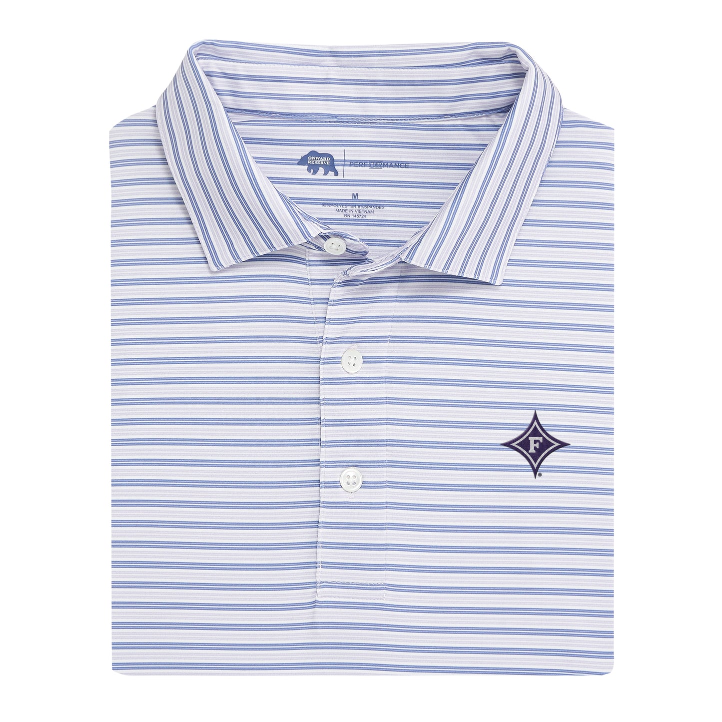Wedge Stripe Furman Performance Polo