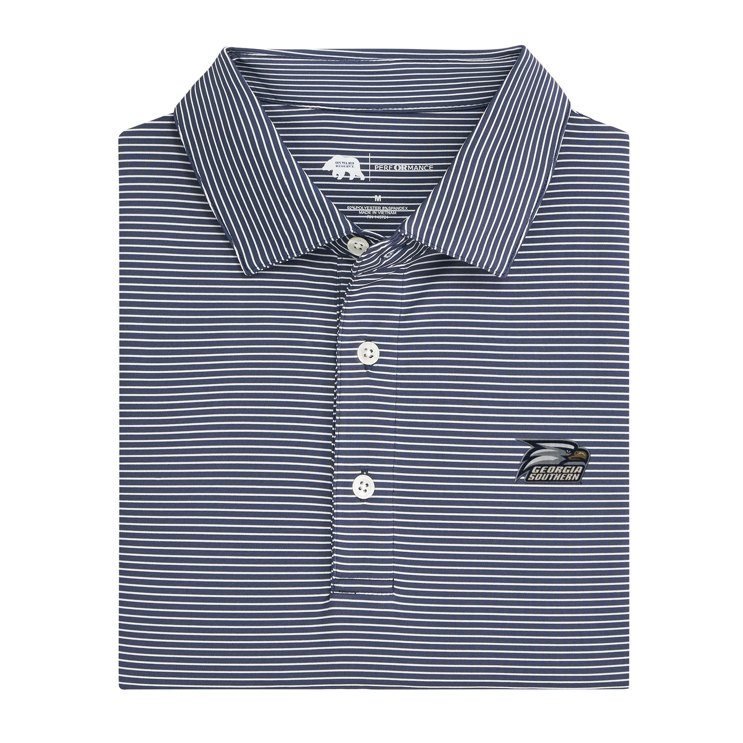 Georgia Southern Birdie Stripe Performance Polo