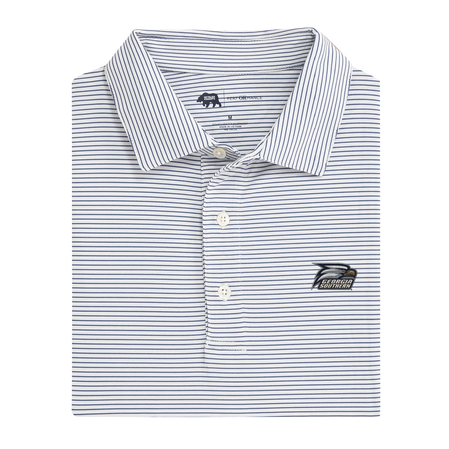 Georgia Southern Birdie Stripe Performance Polo