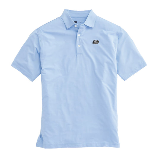 Georgia Southern Hairline Stripe Performance Polo - Sky