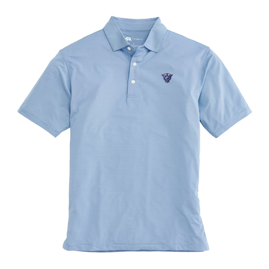 Georgia State Hairline Stripe Performance Polo - Sport Blue