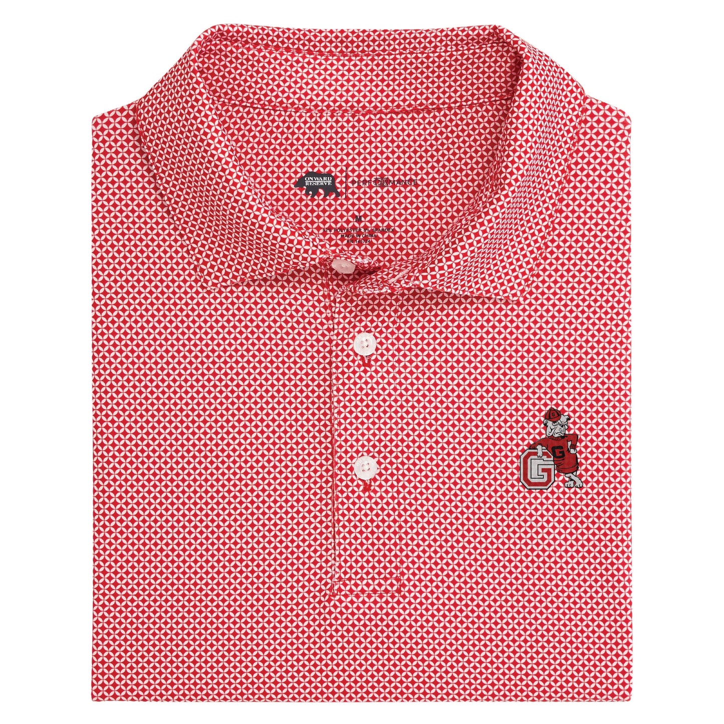 UGA G Dog Scope Printed Polo - Red