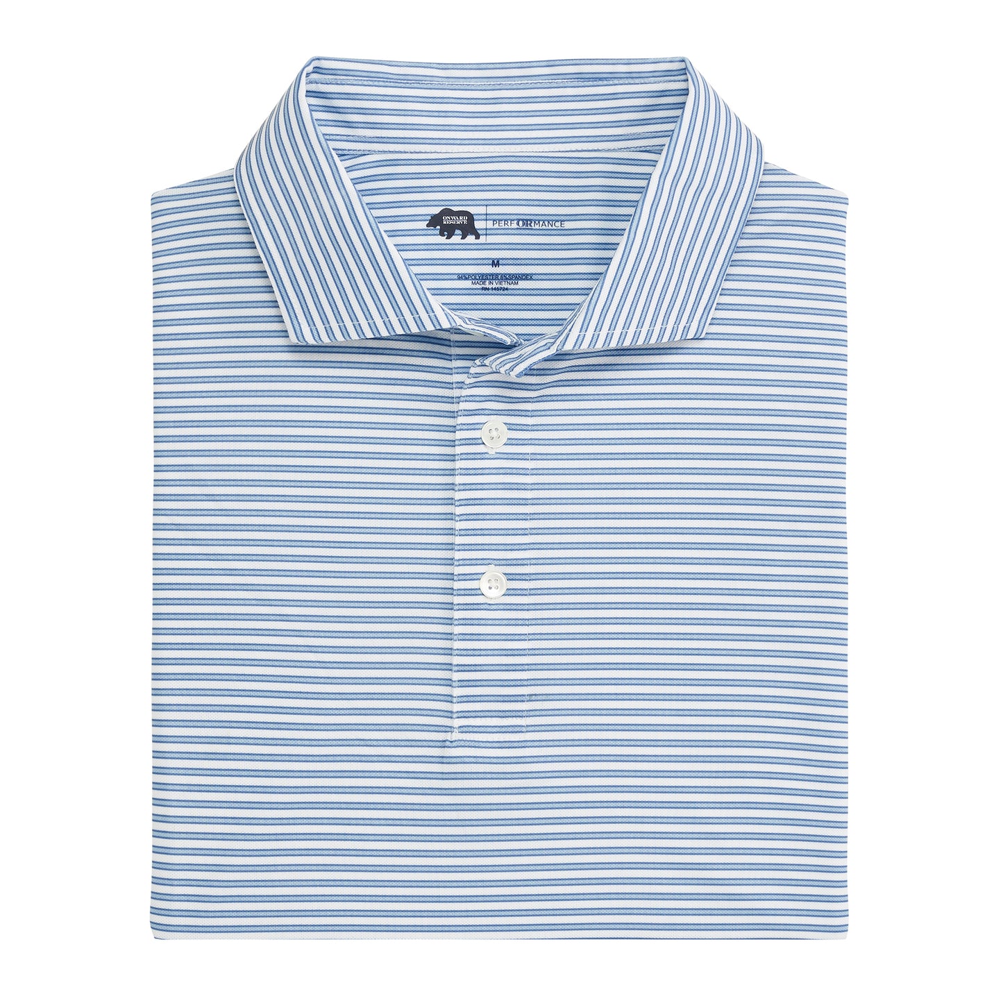 Guide Stripe Performance Pique Polo - Endless Sky
