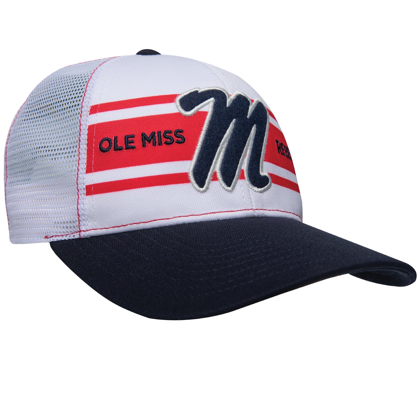 Ole Miss Super Stripe Vintage Trucker - Red