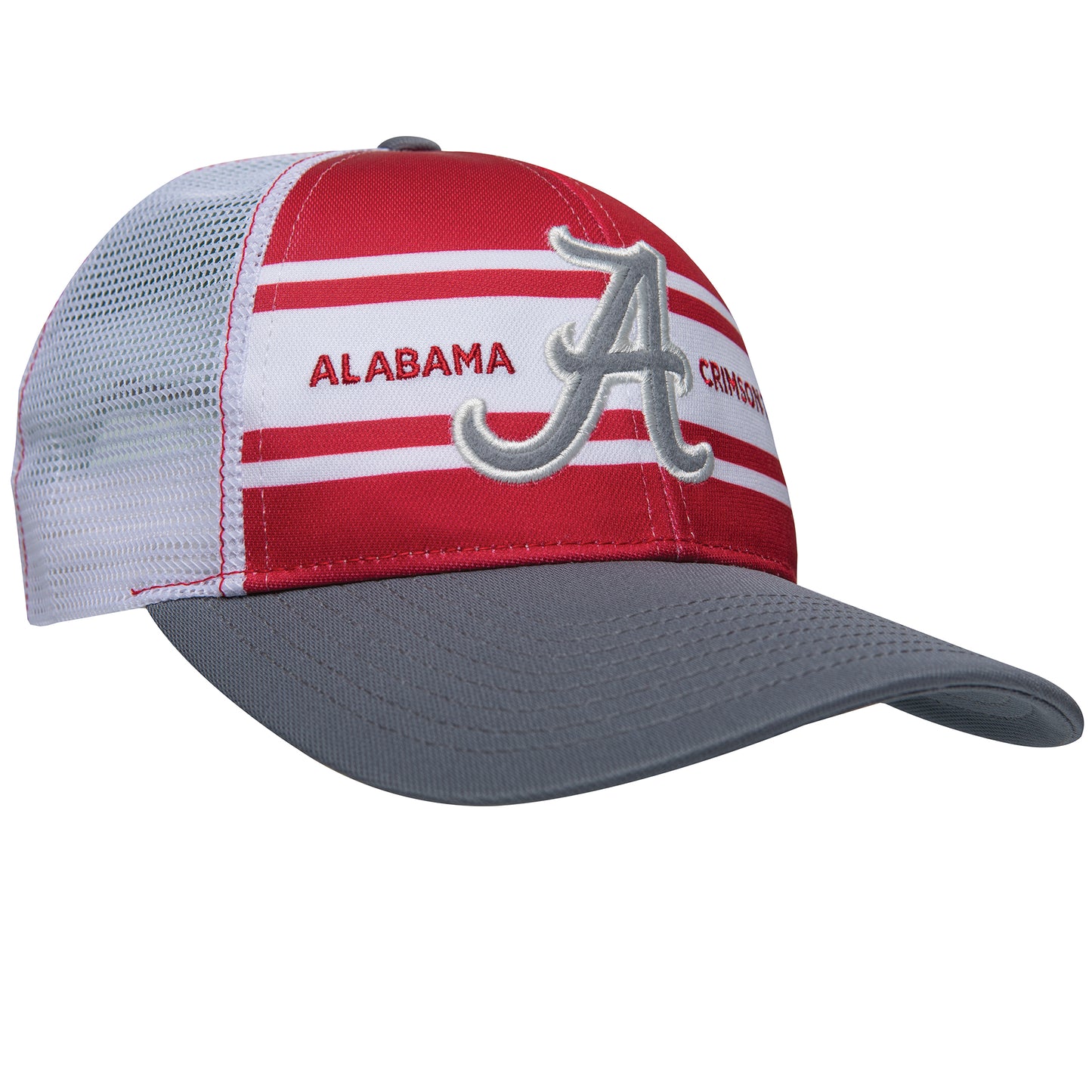 Alabama Super Stripe Vintage Trucker - Crimson