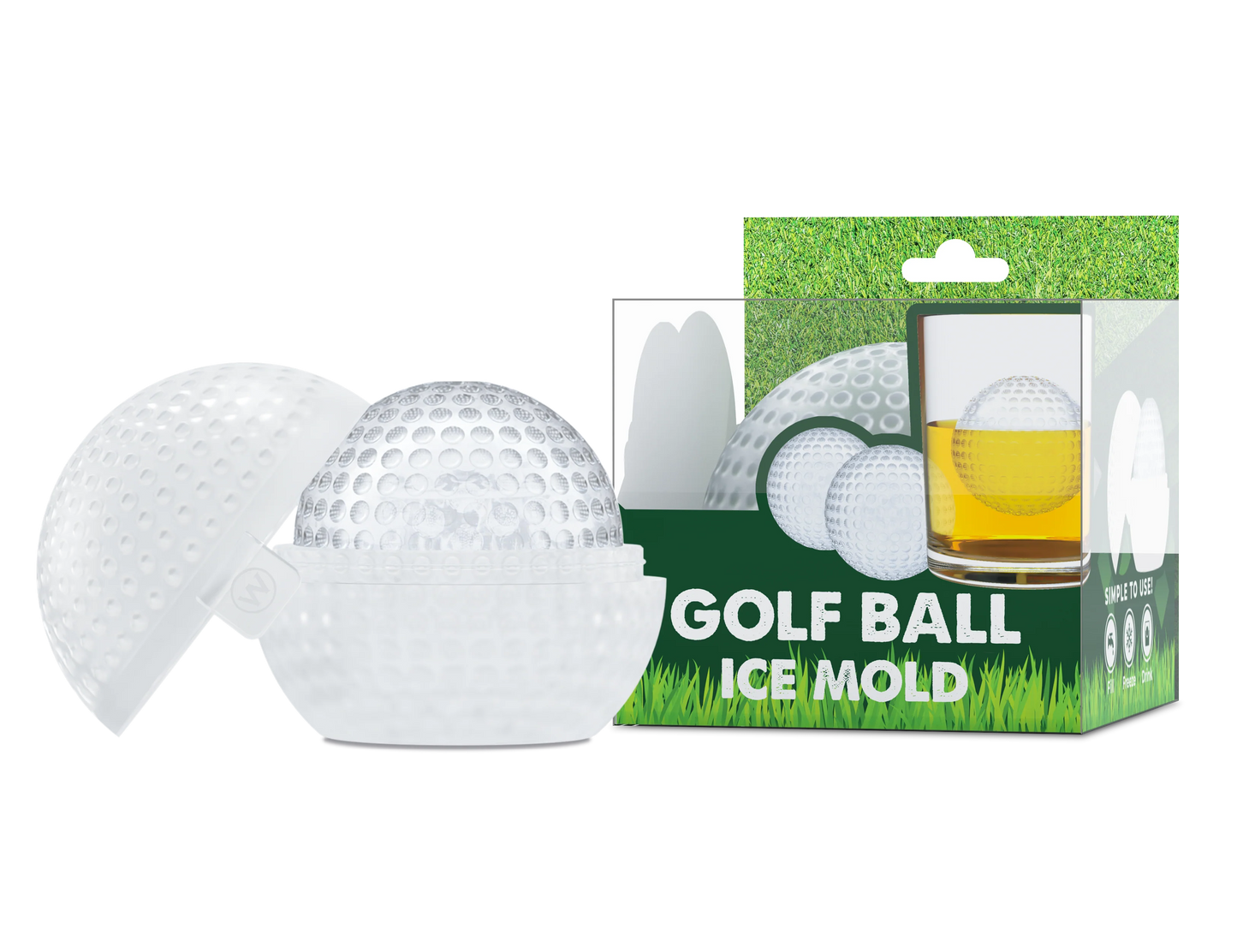Golf Ball Ice Mold - 2 Pack