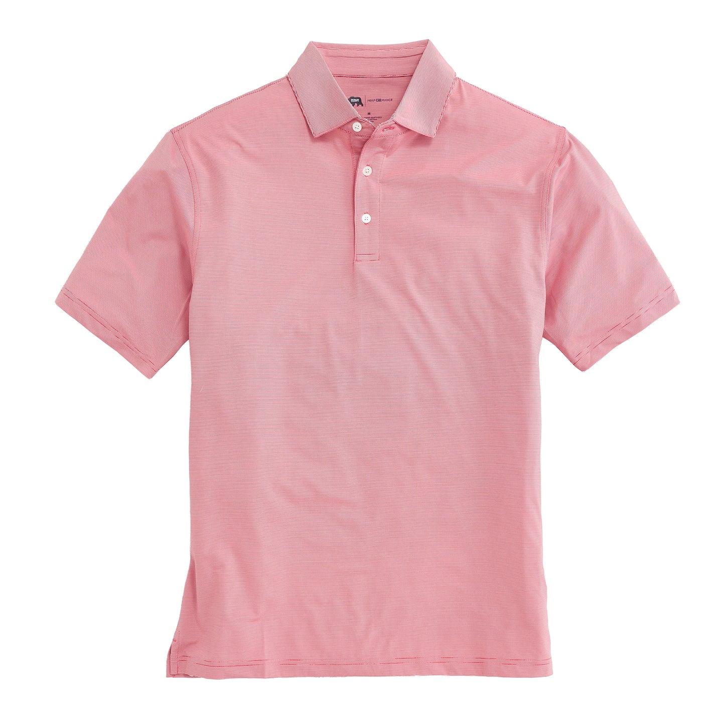 Hairline Stripe Performance Polo - Red