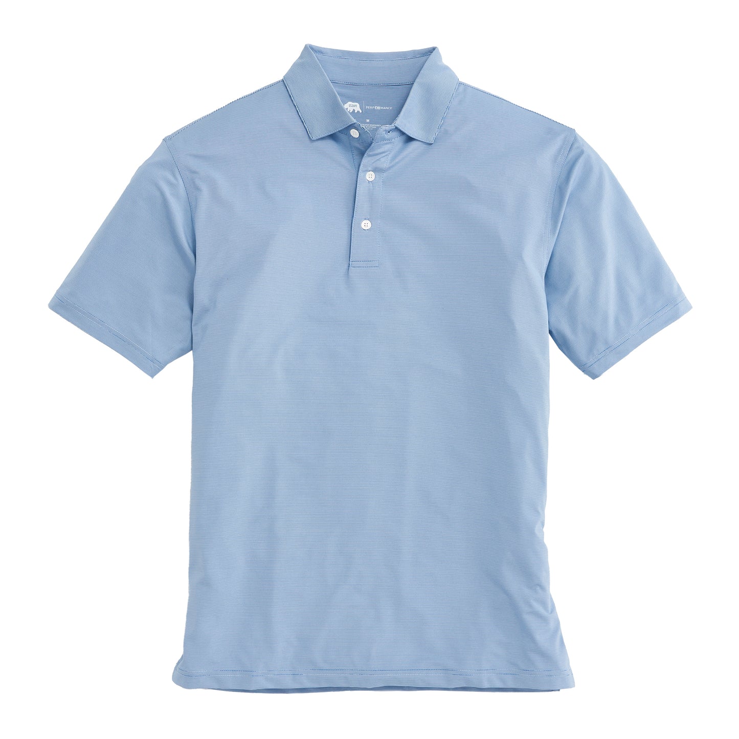 Hairline Stripe Performance Polo - Sport Blue