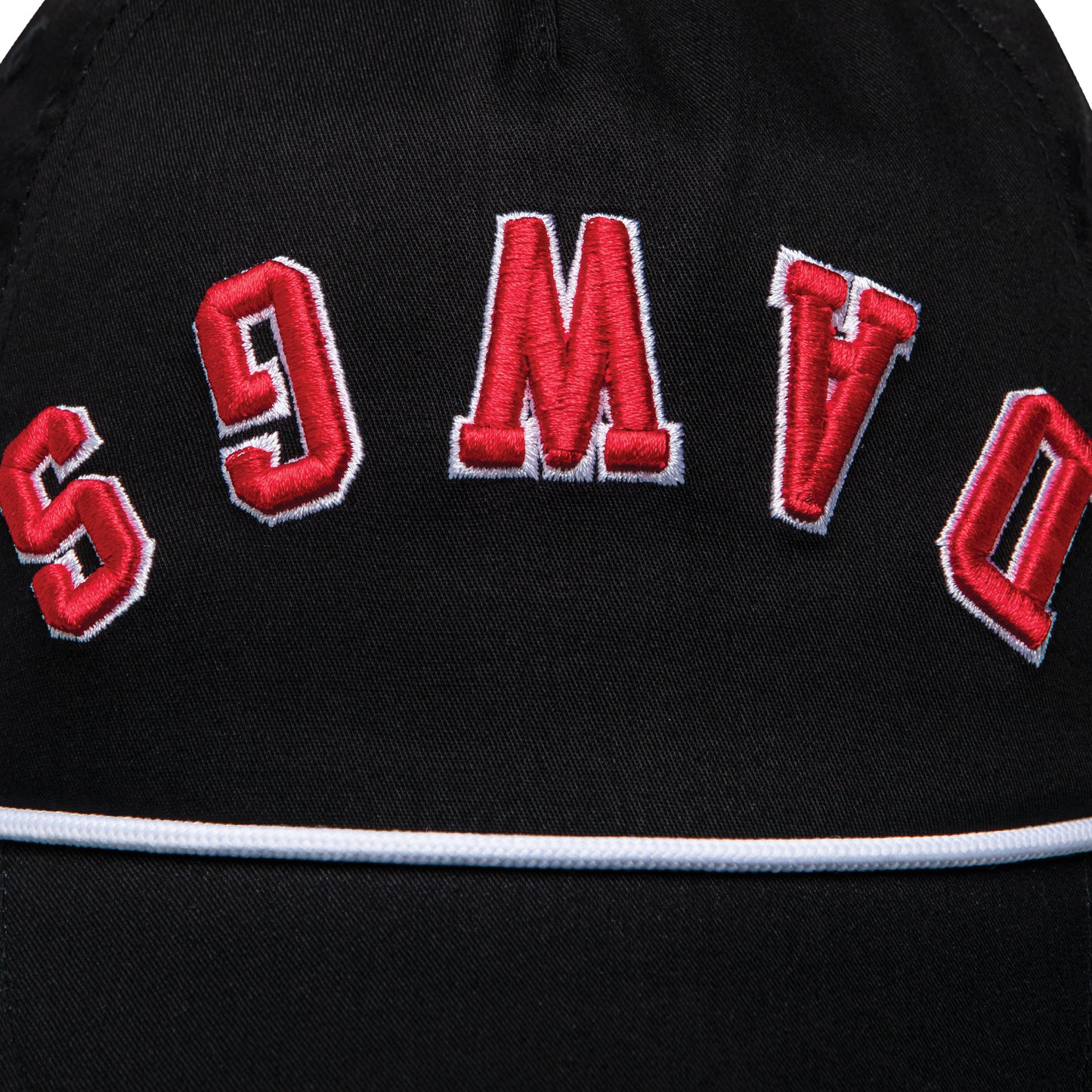 Dawgs Upside Down Rope Hat - Black Hat / White Rope
