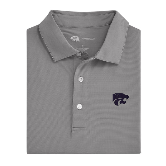 Hairline Stripe Kansas State Performance Polo