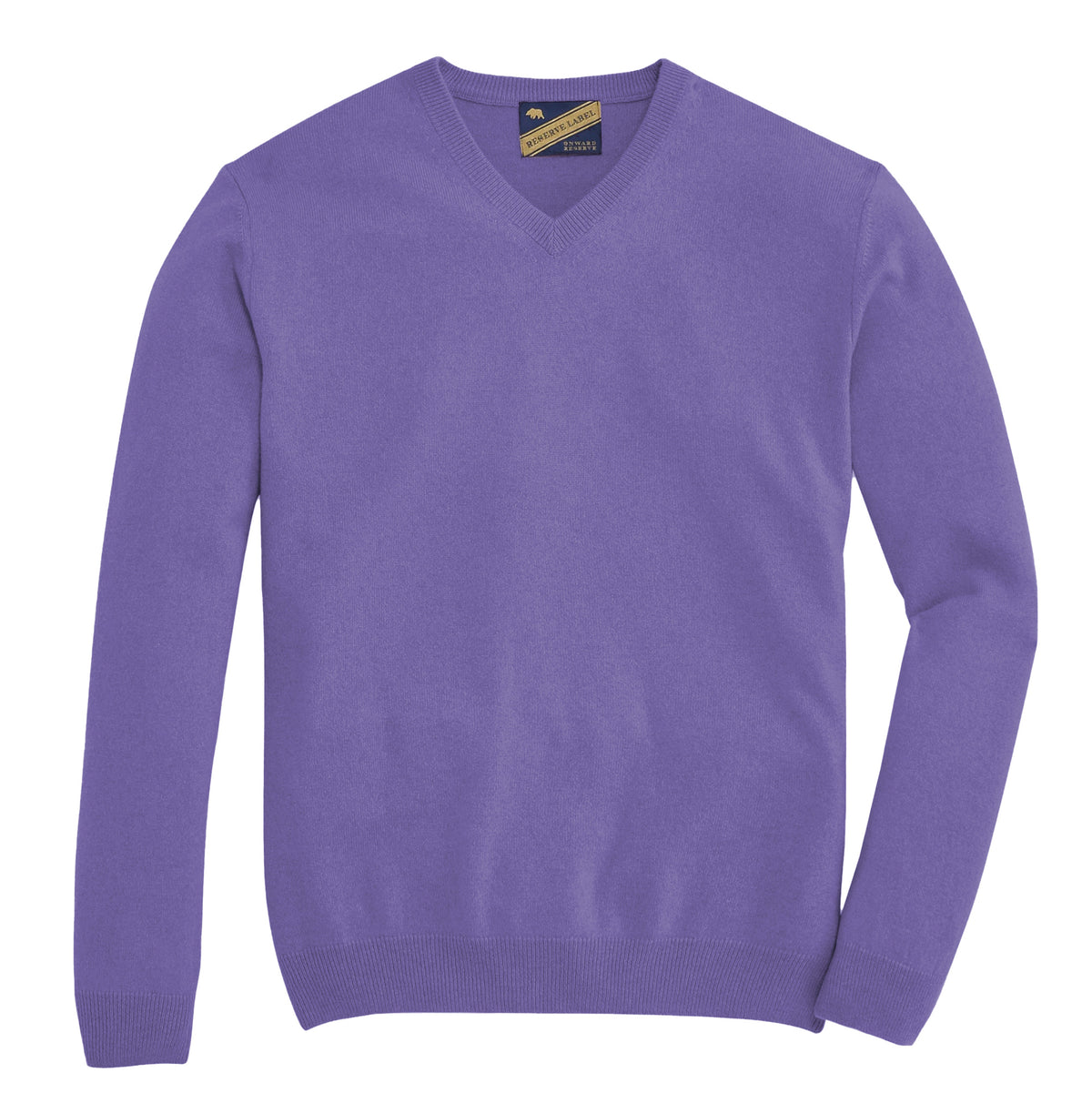 James V-Neck Cashmere Sweater - Loganberry
