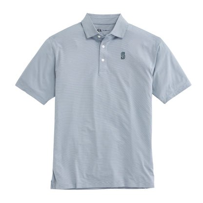 Seattle Mariners Hairline Stripe Performance Polo