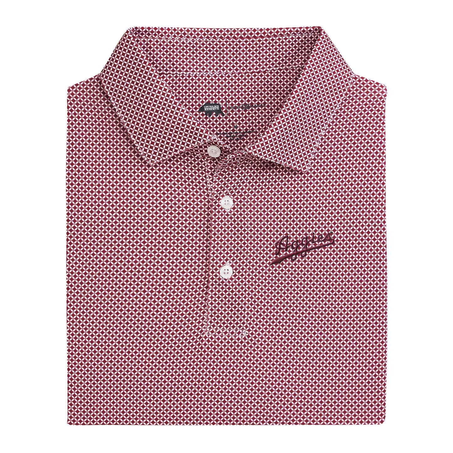Texas A&M Aggies Script Scope Printed Performance Polo - Maroon