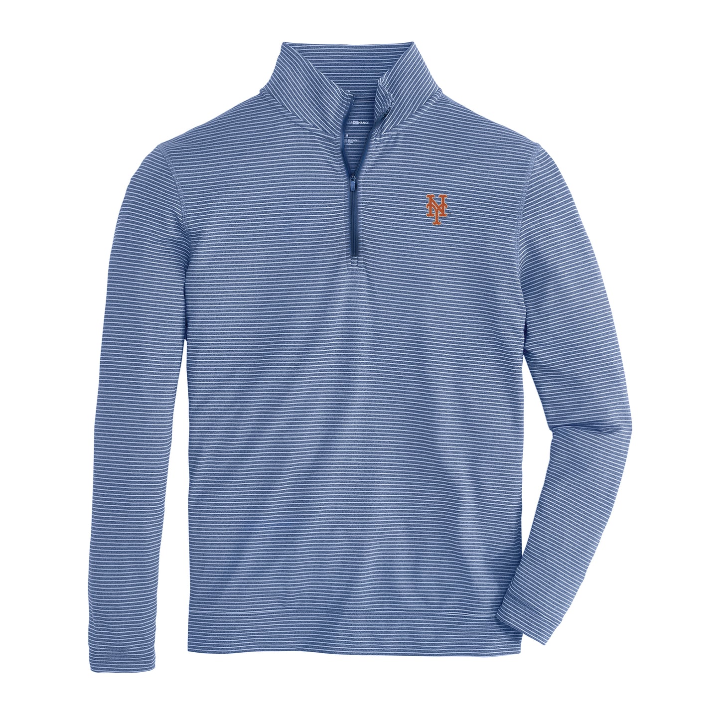 New York Mets Flow Stripe Performance 1/4 Zip Pullover