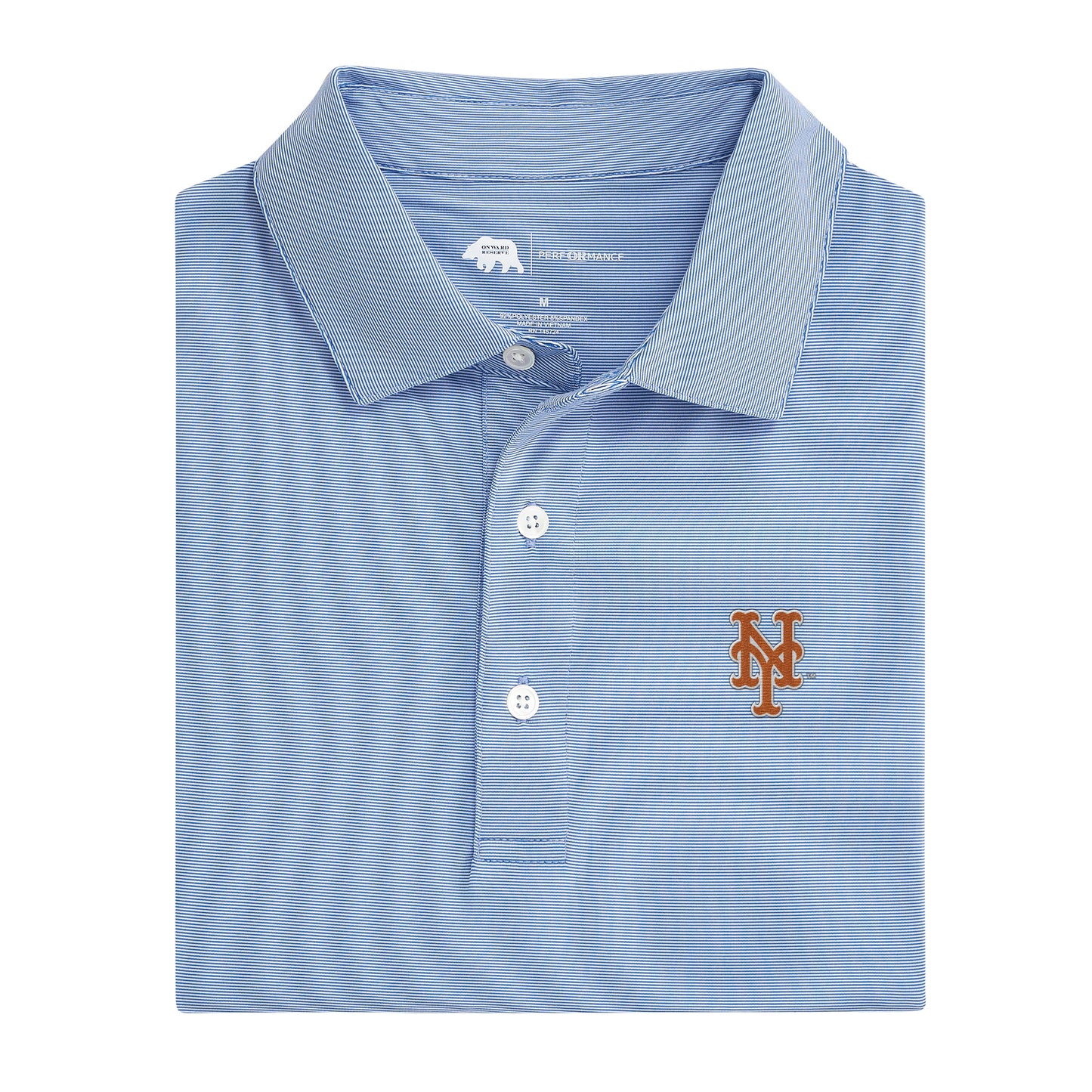 New York Mets Hairline Performance Polo