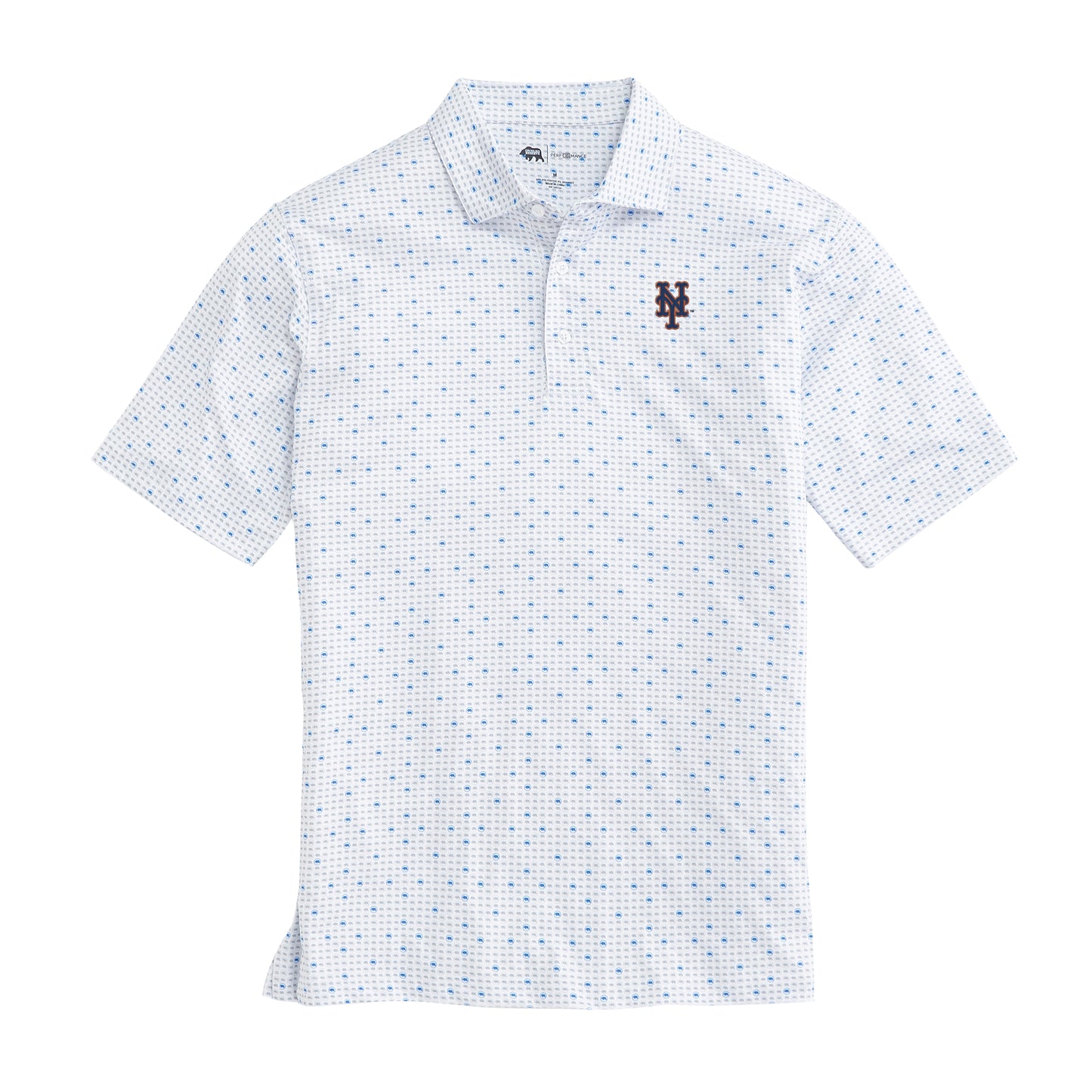 New York Mets Tour Logo Printed Performance Polo