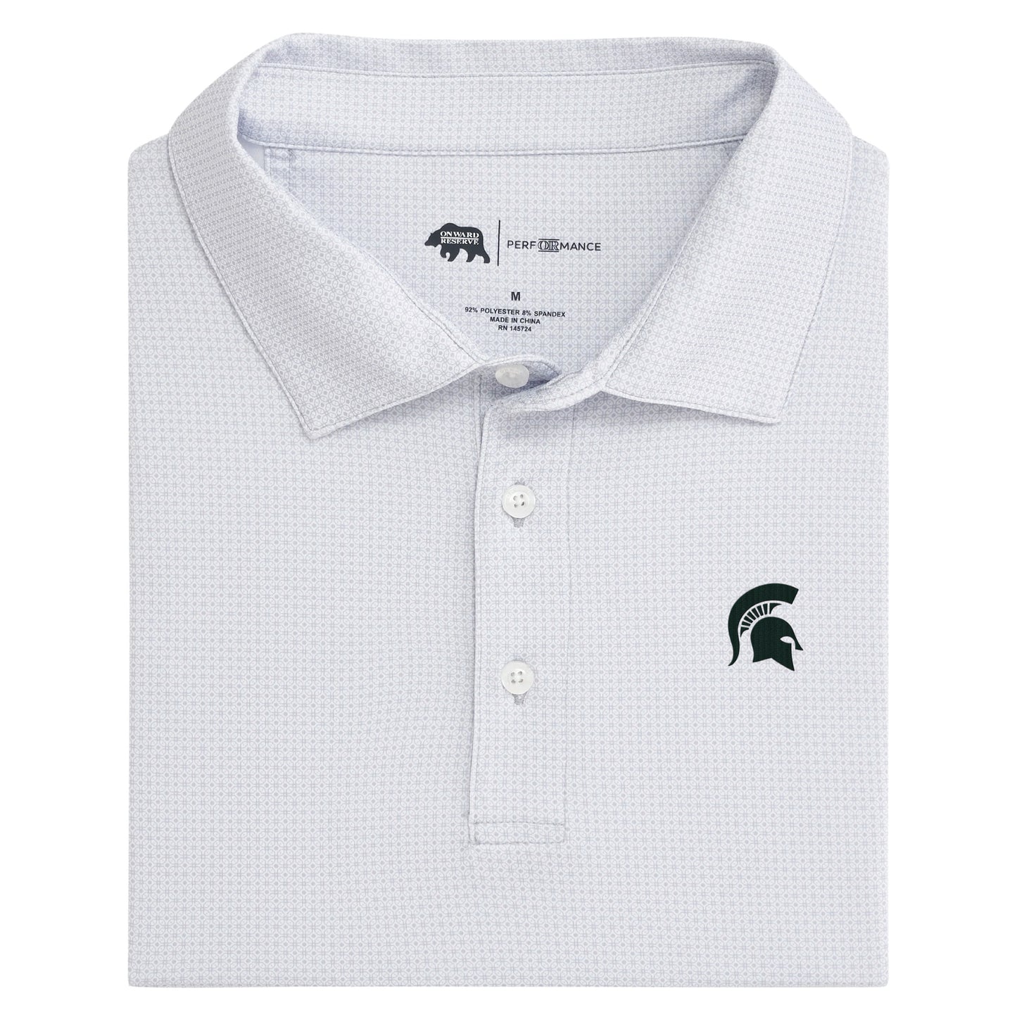 Michigan State Range Printed Performance Polo