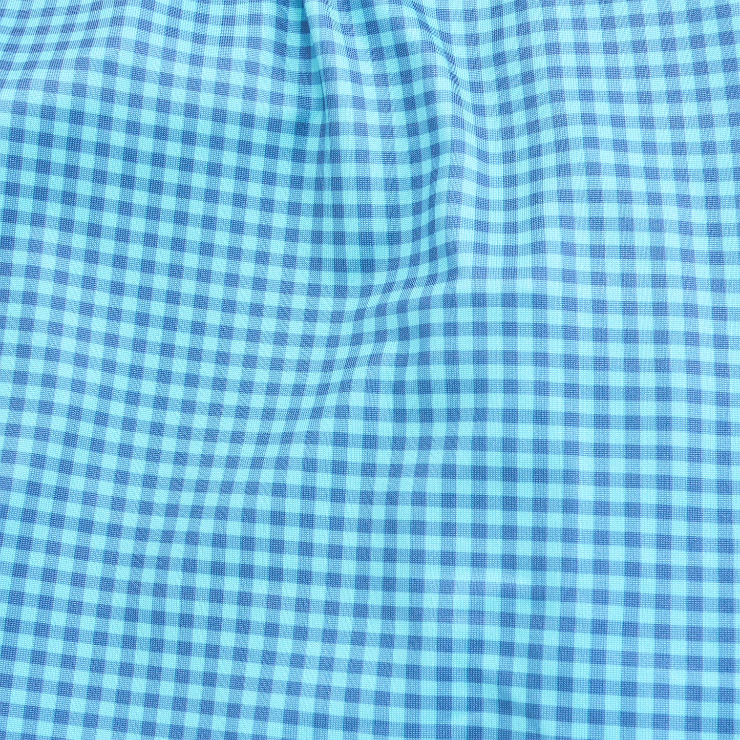 Micro Gingham Performance Boxers - Cabana Blue