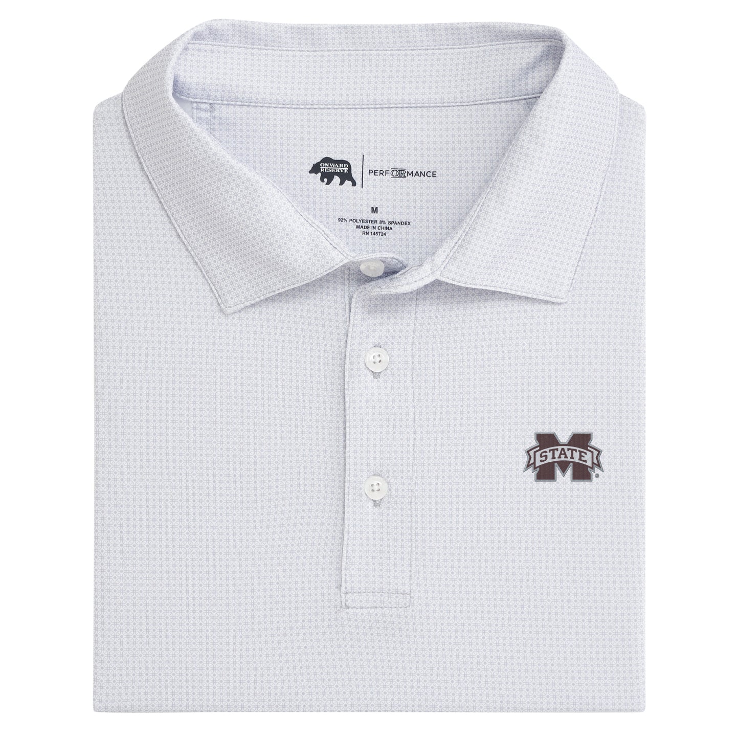 Mississippi State Range Printed Performance Polo
