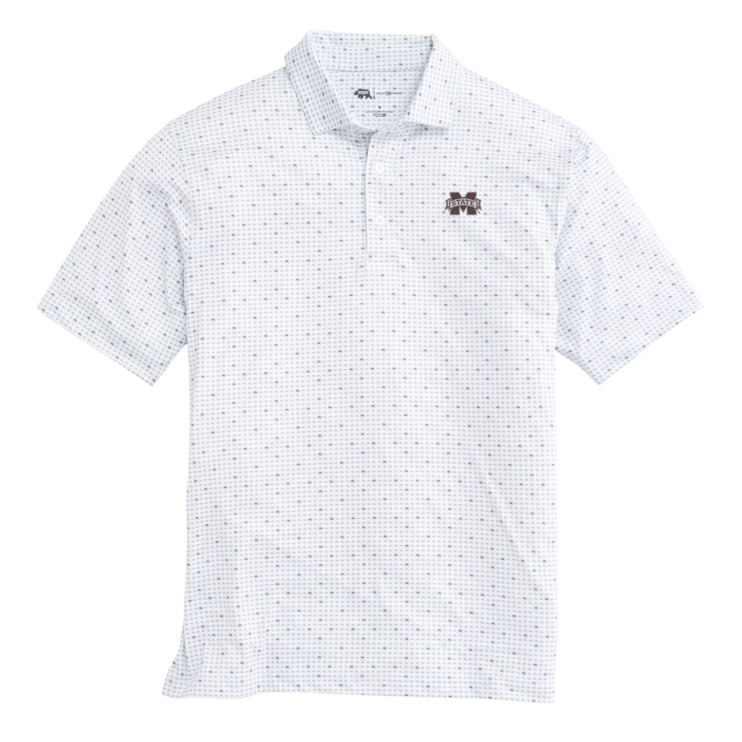 Mississippi State Tour Logo Printed Performance Polo