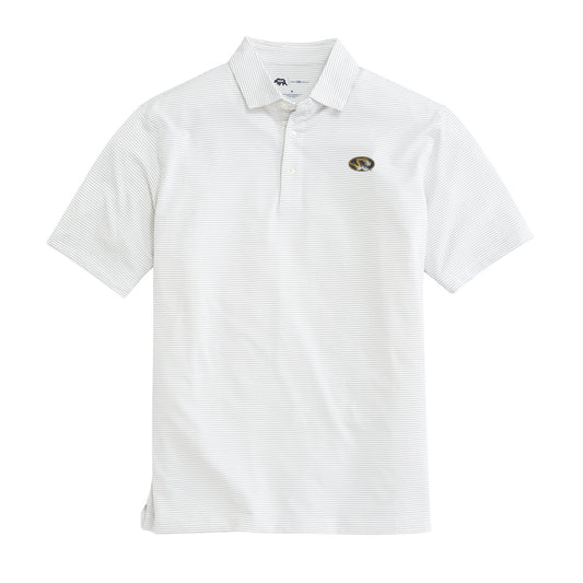 Missouri Birdie Stripe Performance Polo - Mirage Grey
