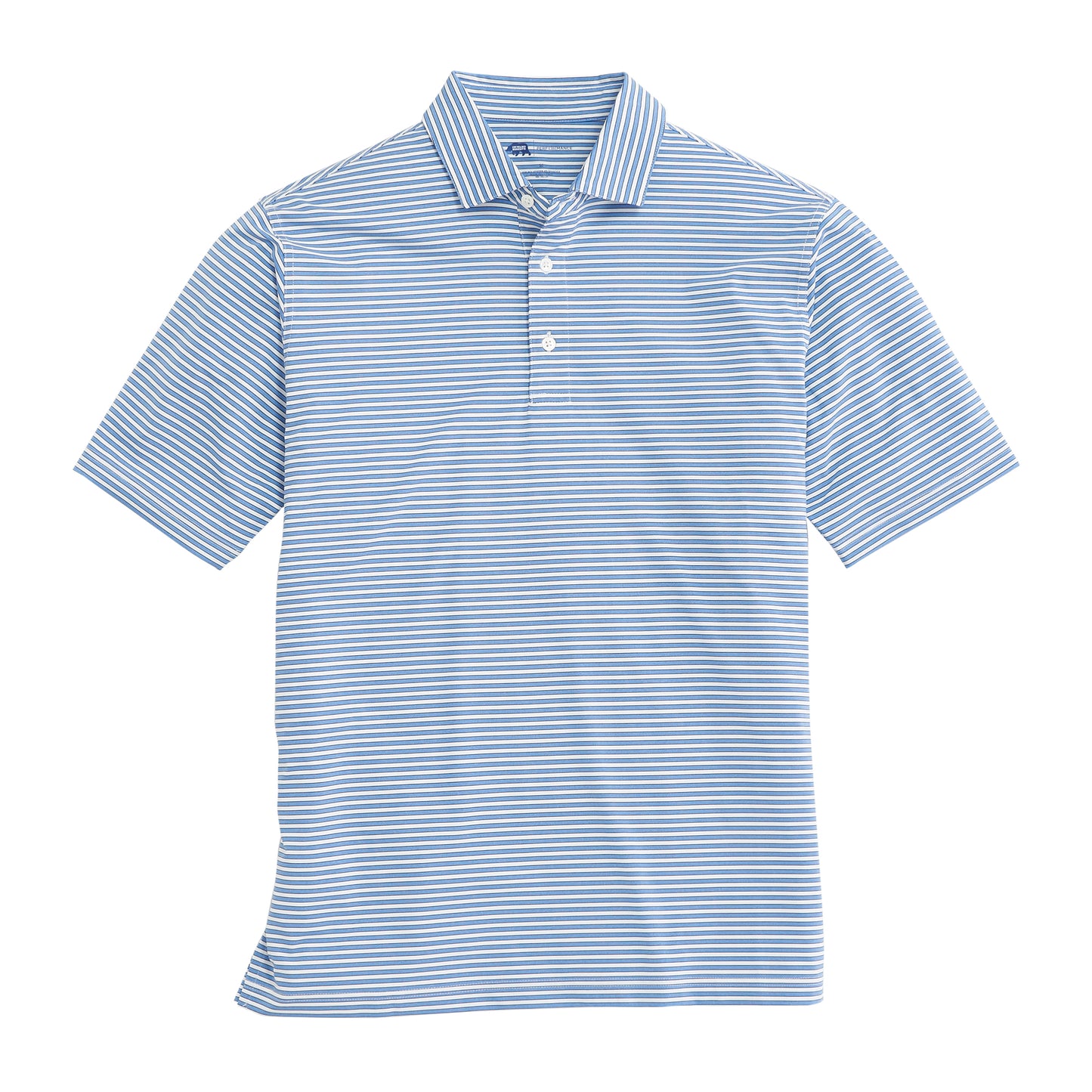 Mulligan Stripe Performance Polo - Sky