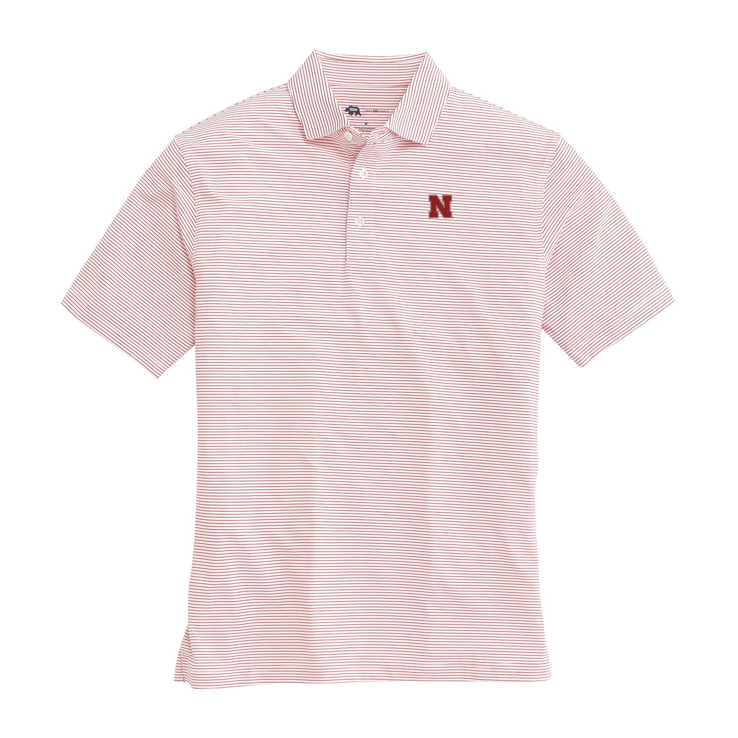 Birdie Stripe Nebraska Performance Polo