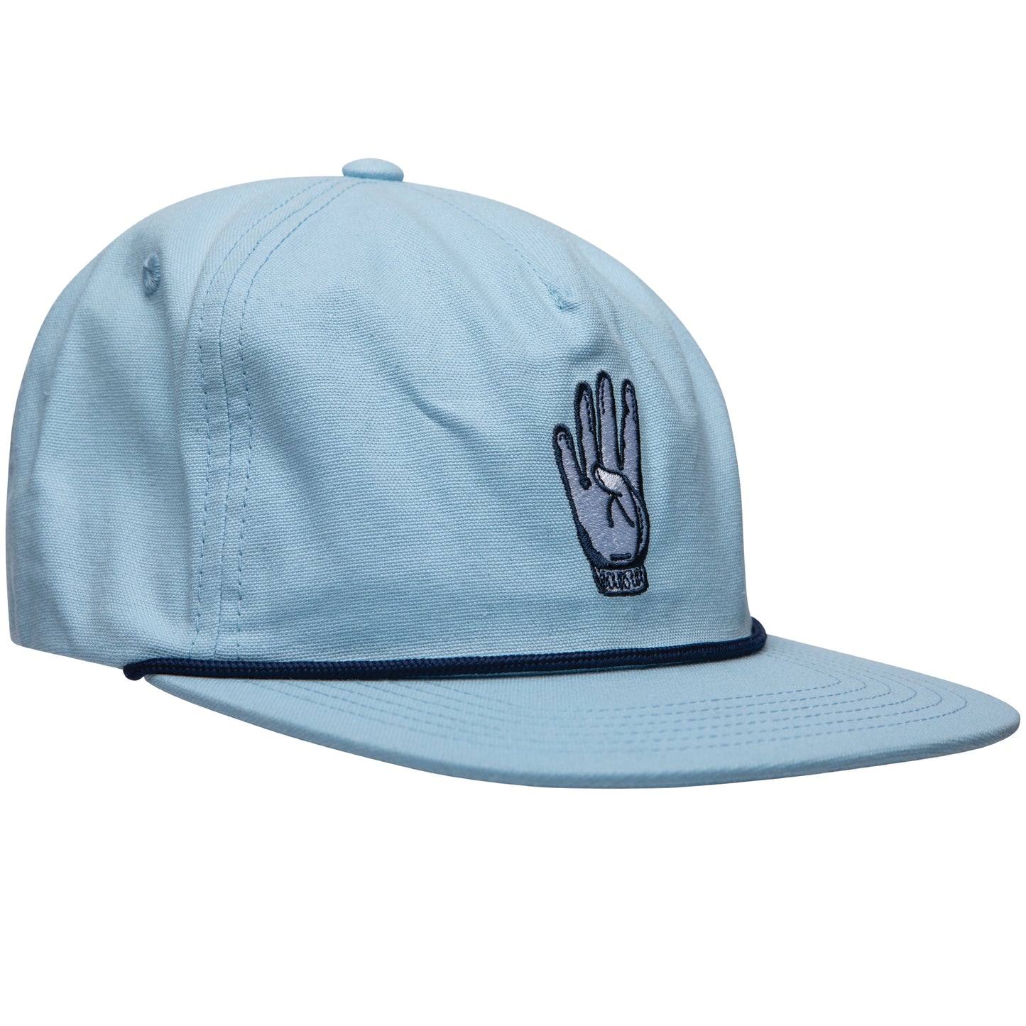 Blue Fours Up Rope Hat