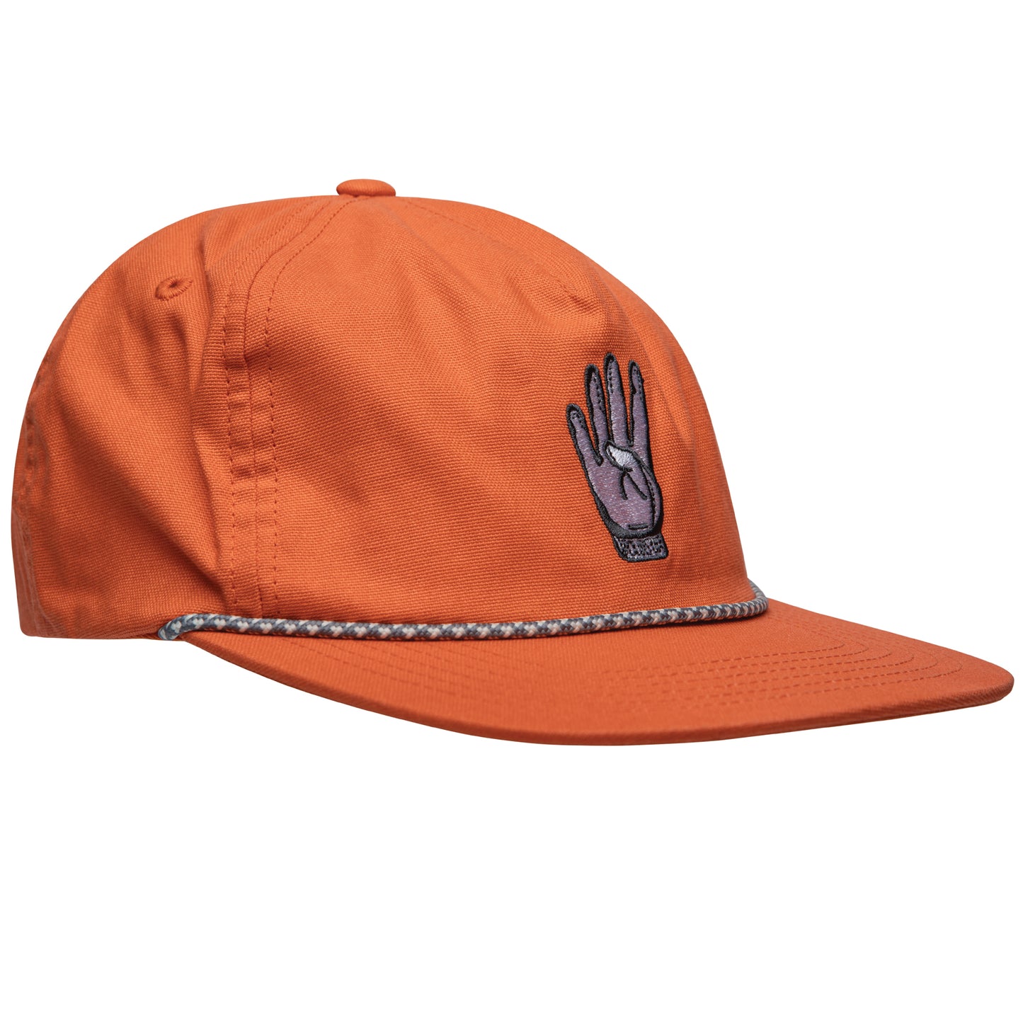 Orange Fours Up Rope Hat