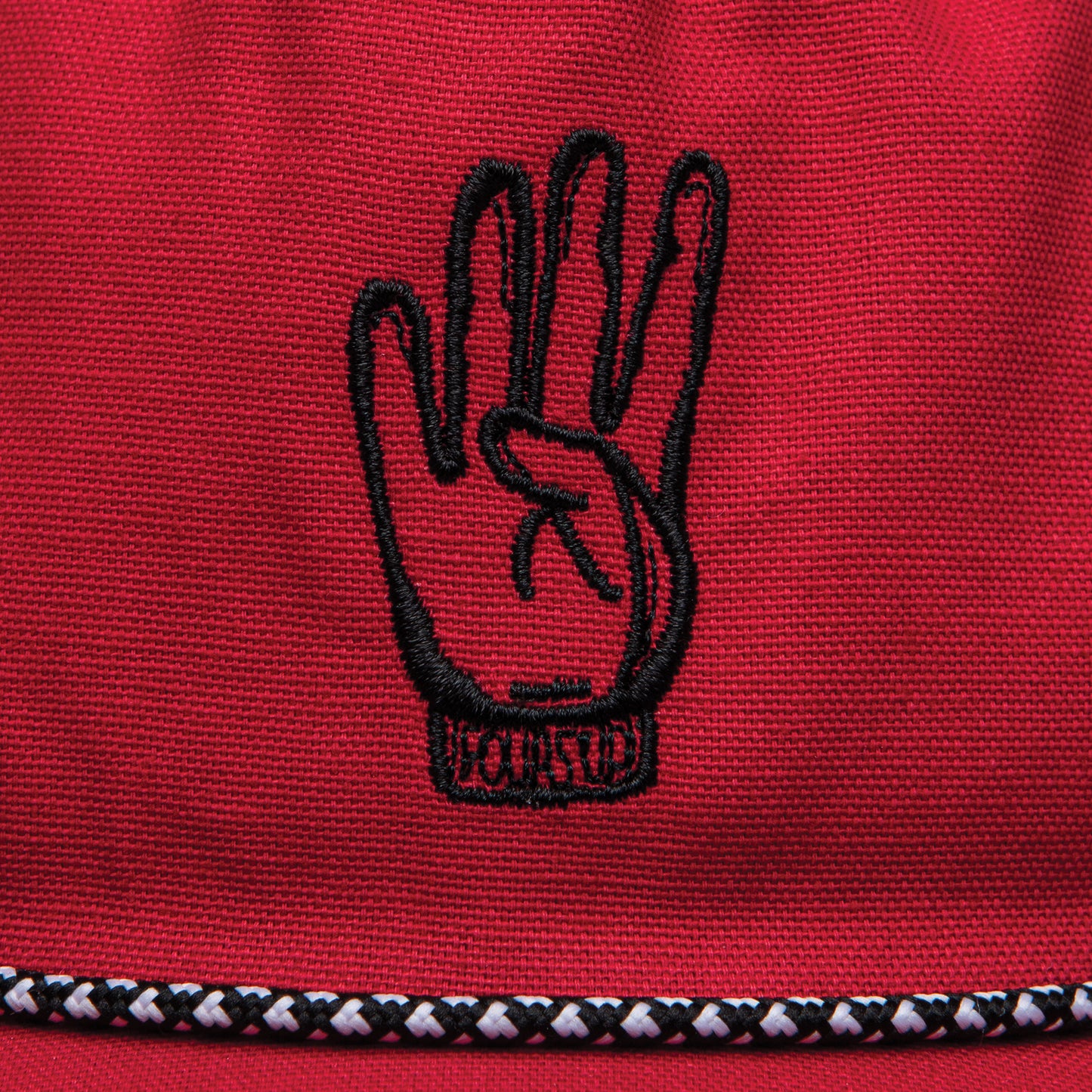 Red Fours Up Rope Hat