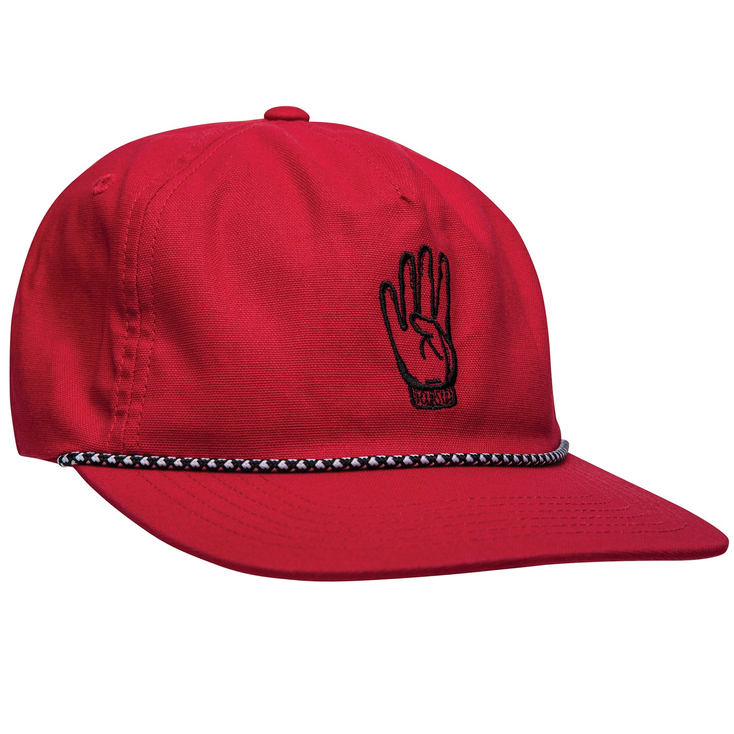 Red Fours Up Rope Hat