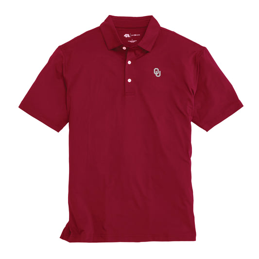 Oklahoma Solid Performance Polo - Crimson