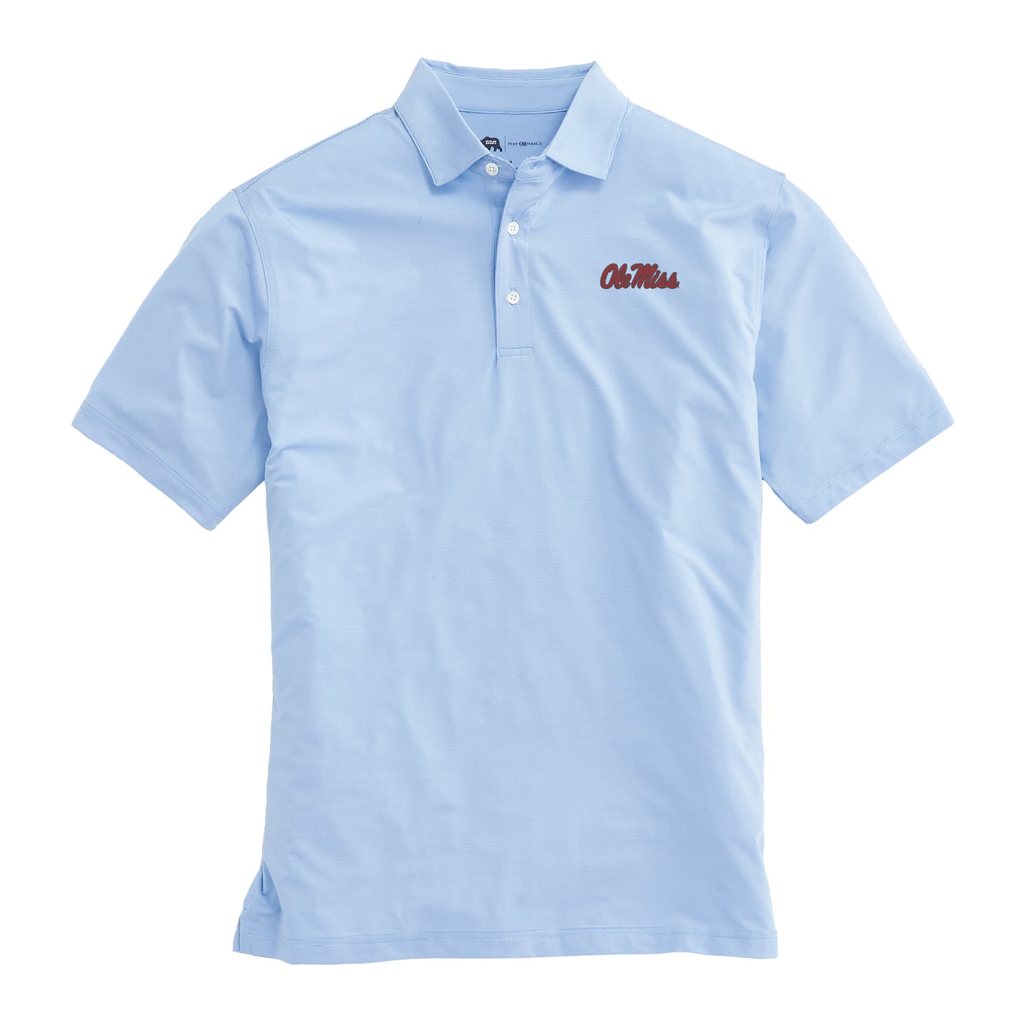 Ole Miss Hairline Stripe Performance Polo