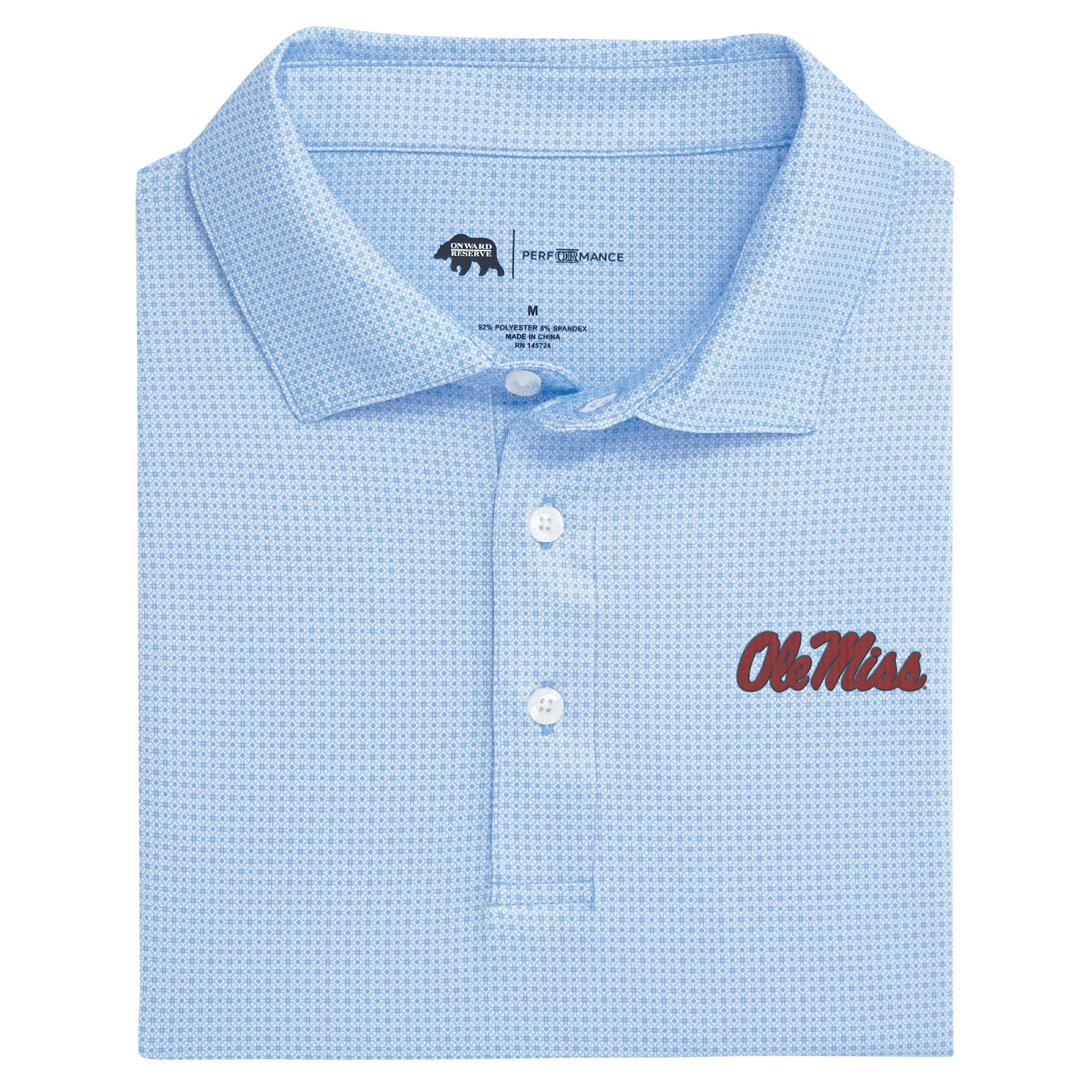 Ole Miss Range Printed Performance Polo