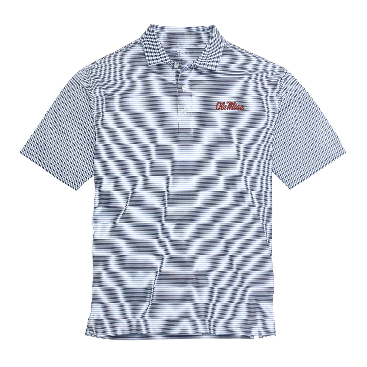 Ole Miss Wedge Stripe Performance Polo