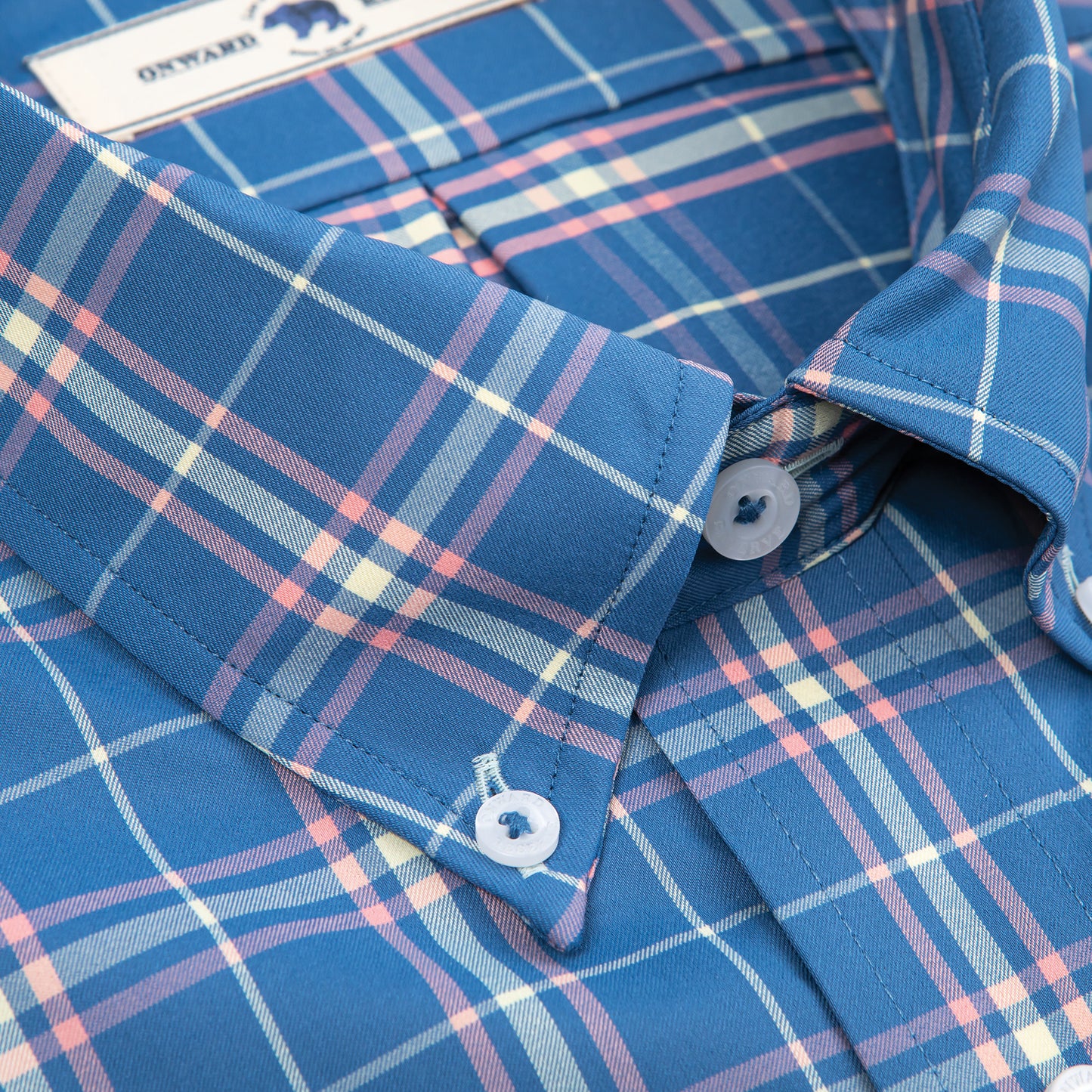 Icennard Short Sleeve Performance Button Down - Federal Blue
