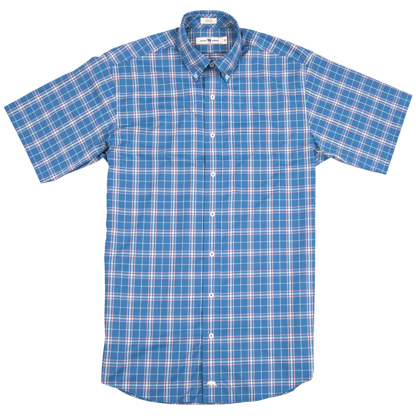 Icennard Short Sleeve Performance Button Down - Federal Blue