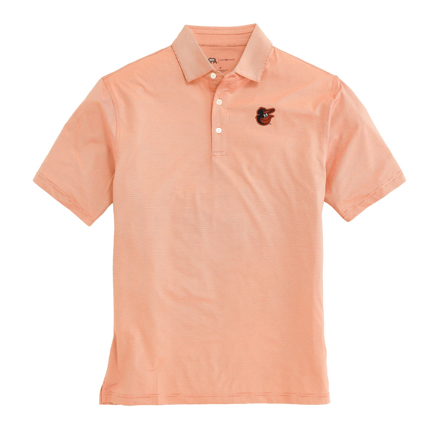 Baltimore Orioles Hairline Stripe Performance Polo