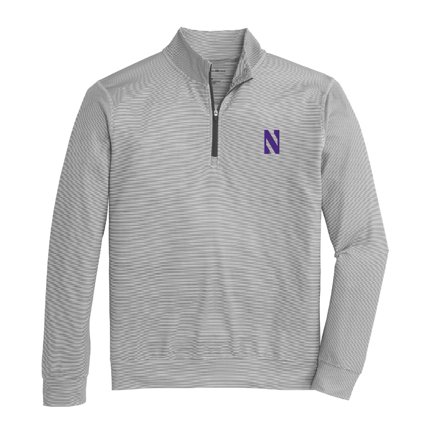 Northwestern N Hairline Stripe Printed Performance 1/4 Zip