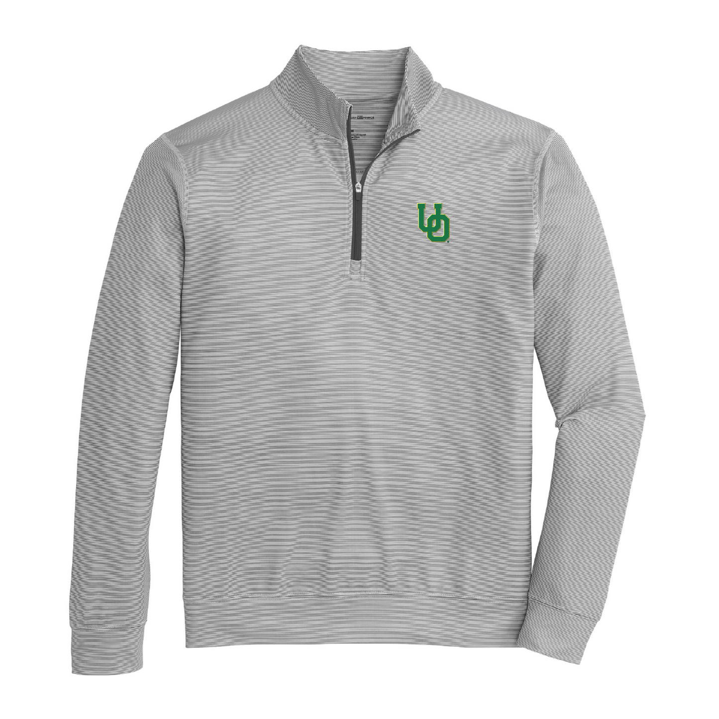 Oregon Block OU Hairline Stripe Printed Performance 1/4 Zip