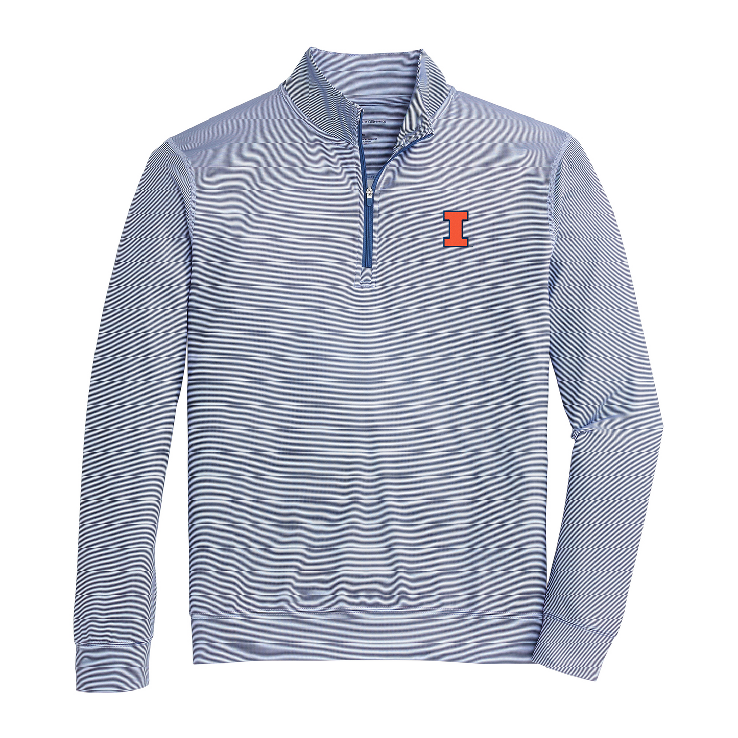 Illinois Block I Hairline Stripe Printed Performance 1/4 Zip