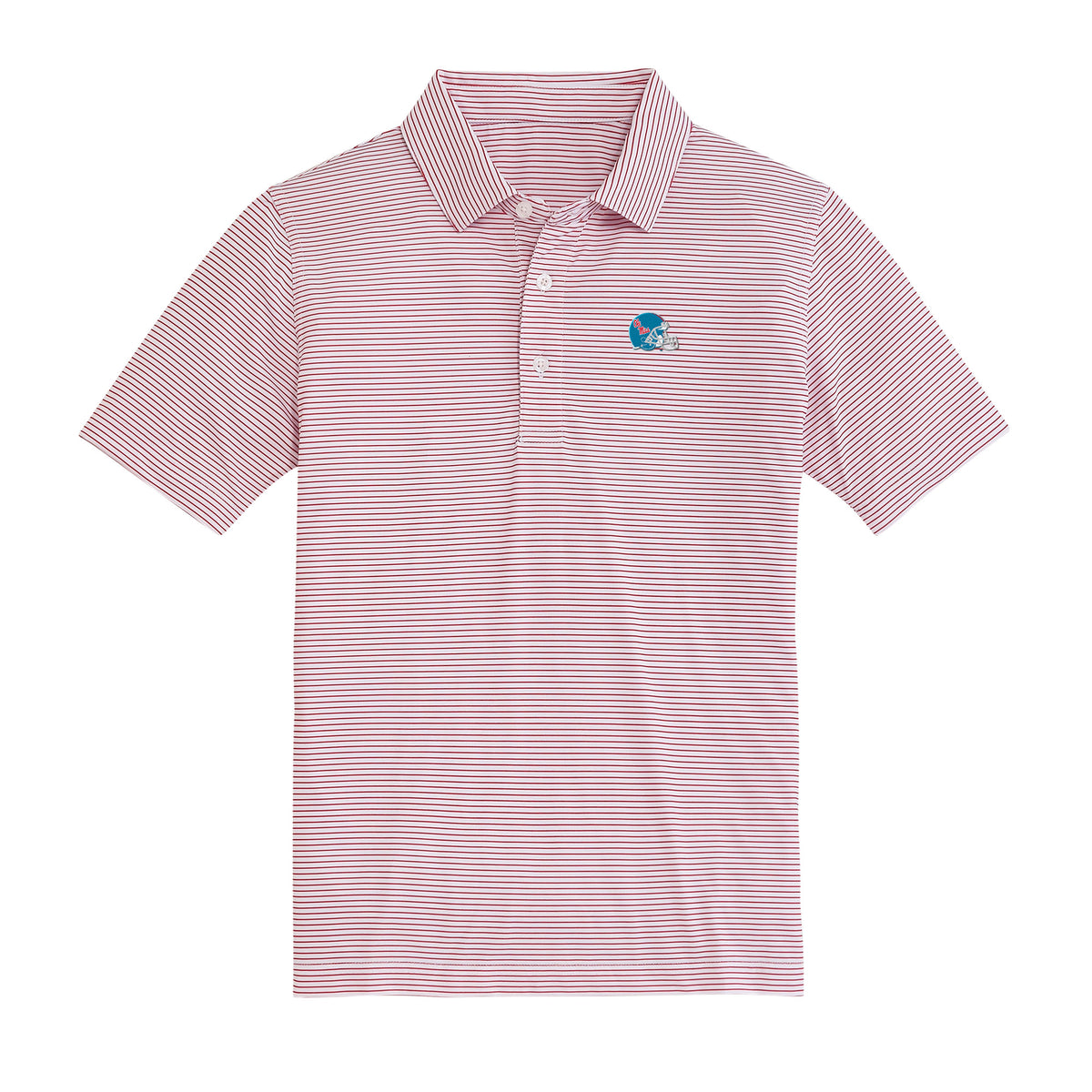 Ole Miss Rebels Vintage Script Youth Birdie Polo - Red