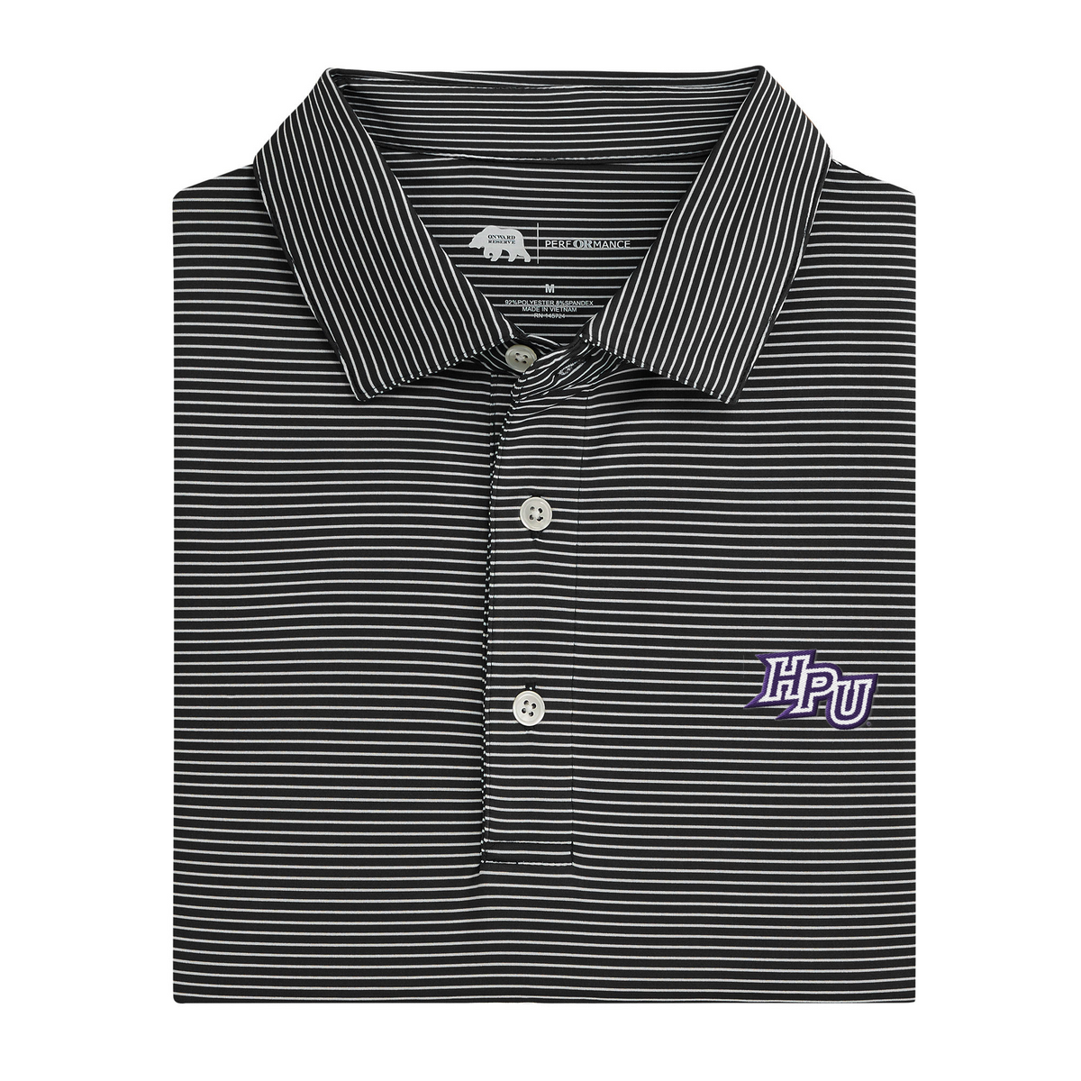 High Point HPU Birdie Stripe Performance Polo