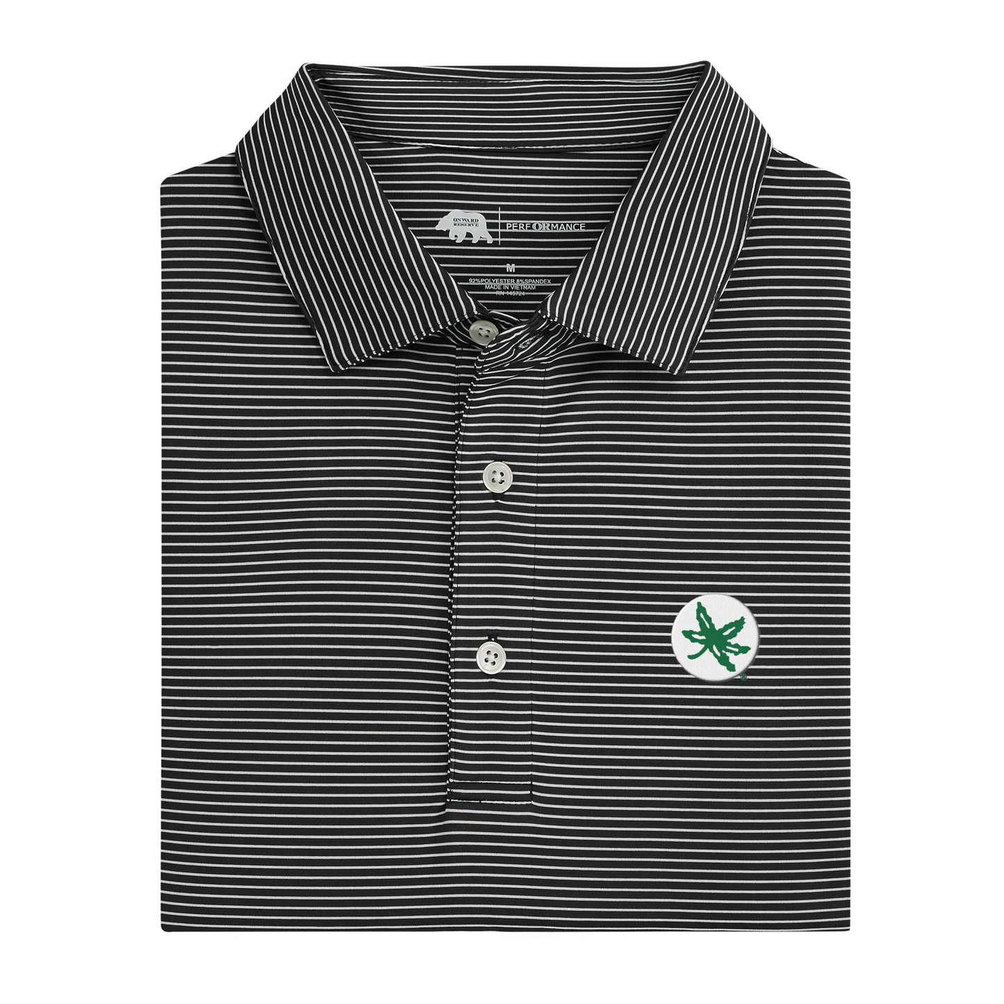 Ohio State Buckeye Birdie Stripe Performance Polo