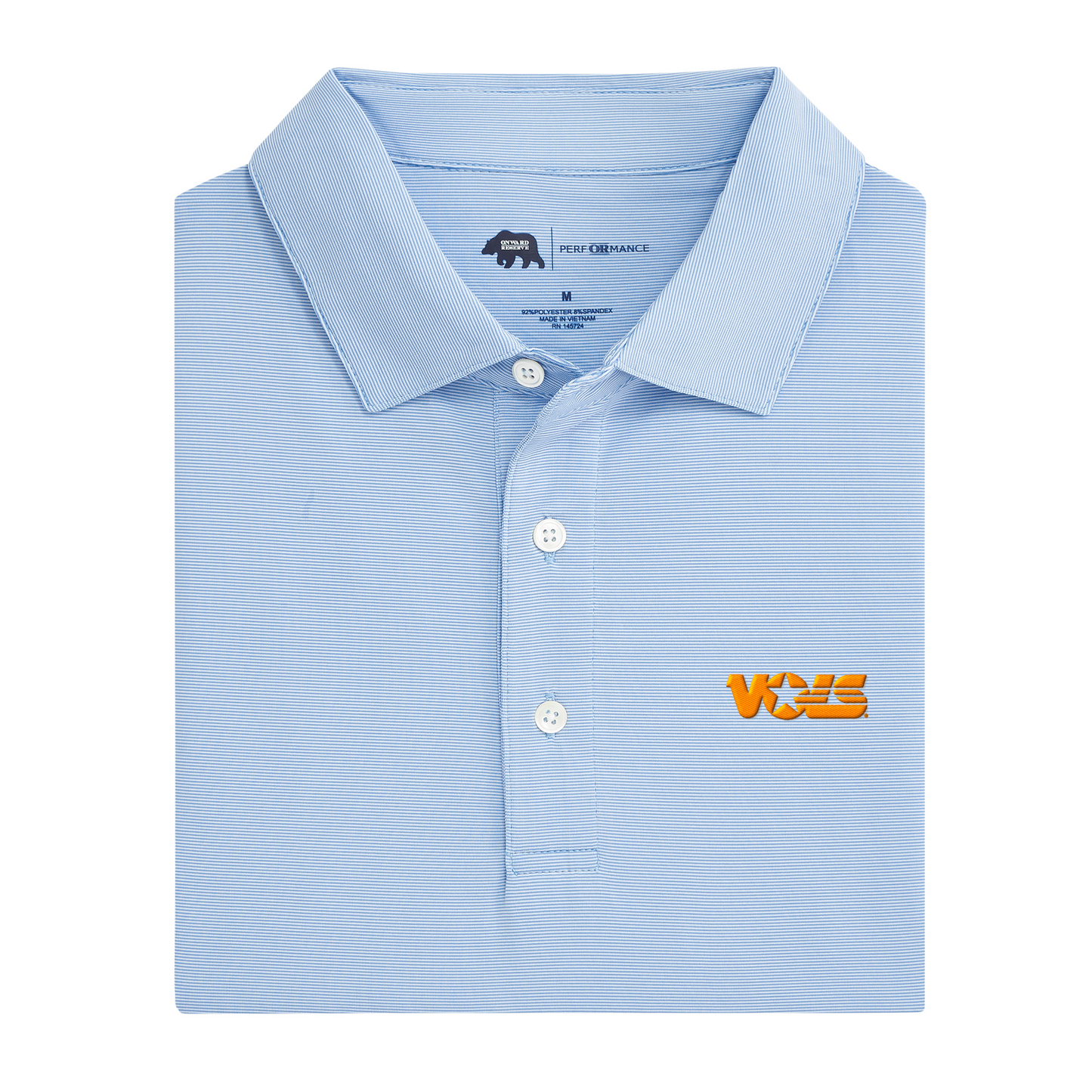 Tennessee Star Vols Hairline Stripe Performance Polo