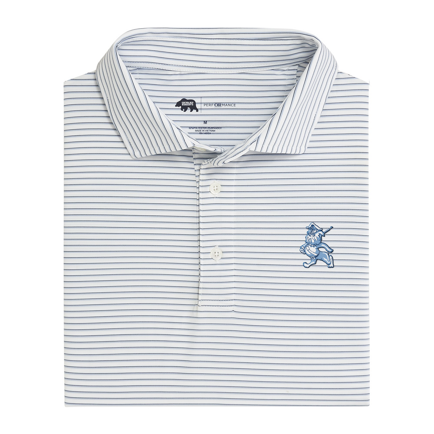 The Citadel Marching Bulldog Scout Stripe Performance Polo