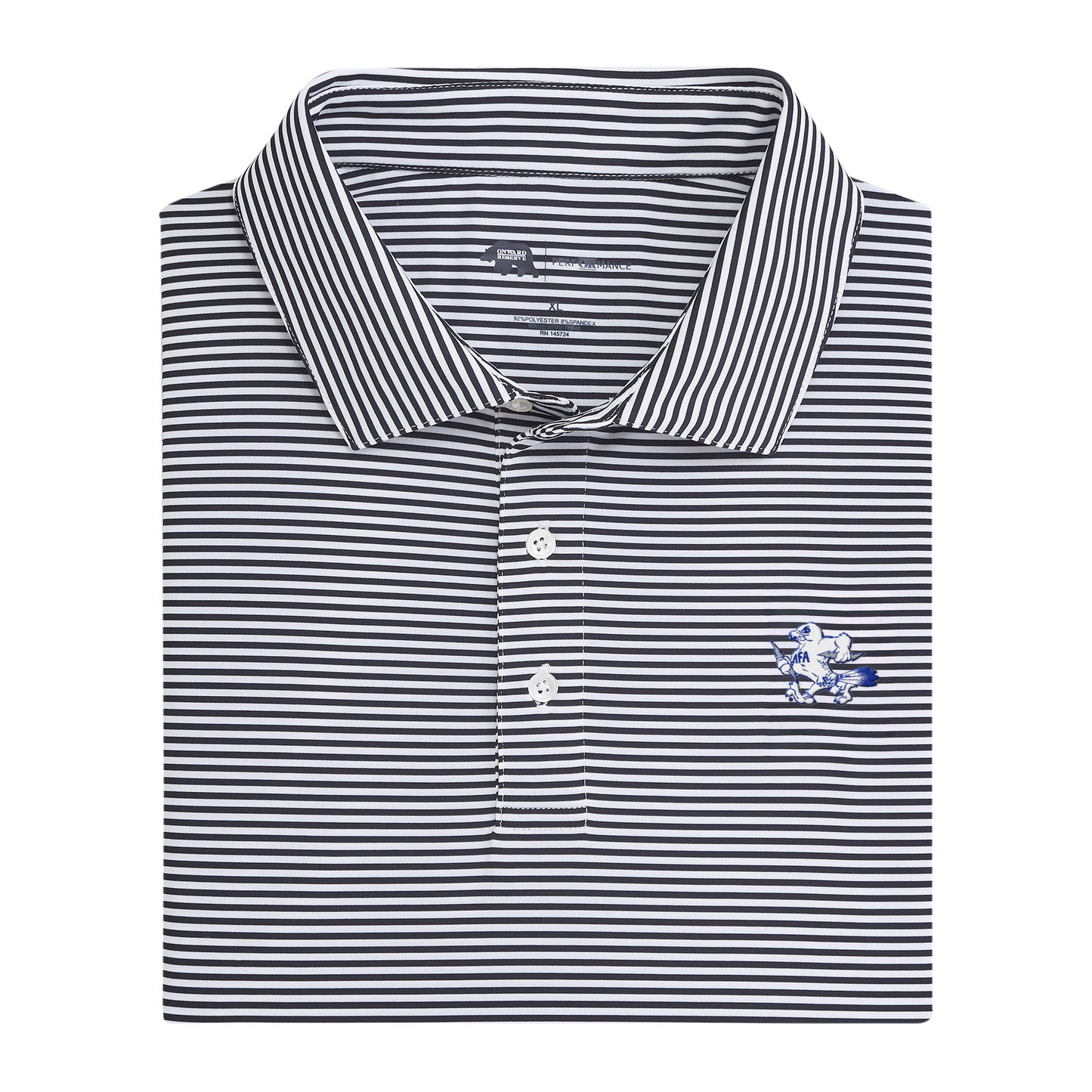 Air Force Mascot Echo Stripe Performance Polo