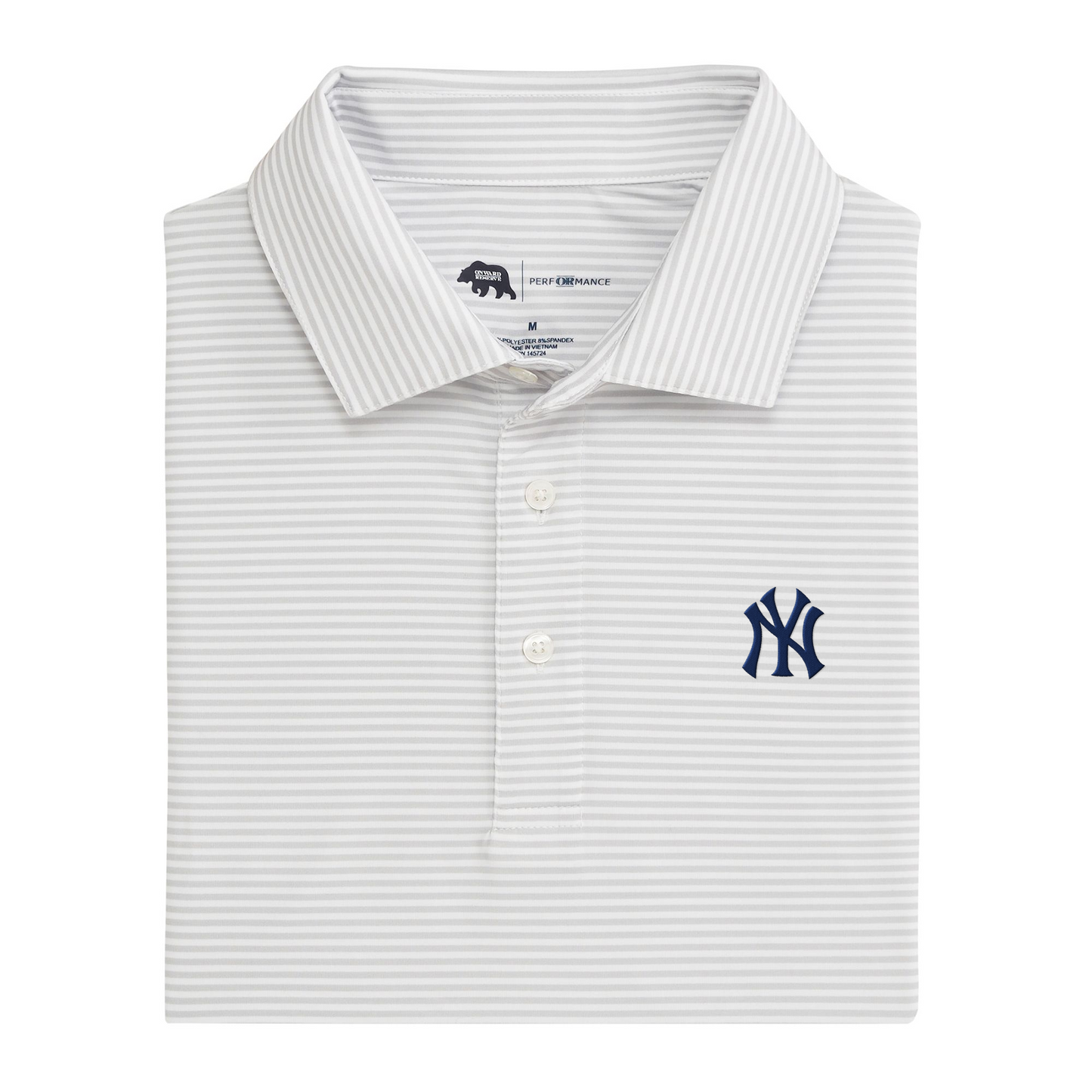 Yankees NY Echo Stripe Performance Polo