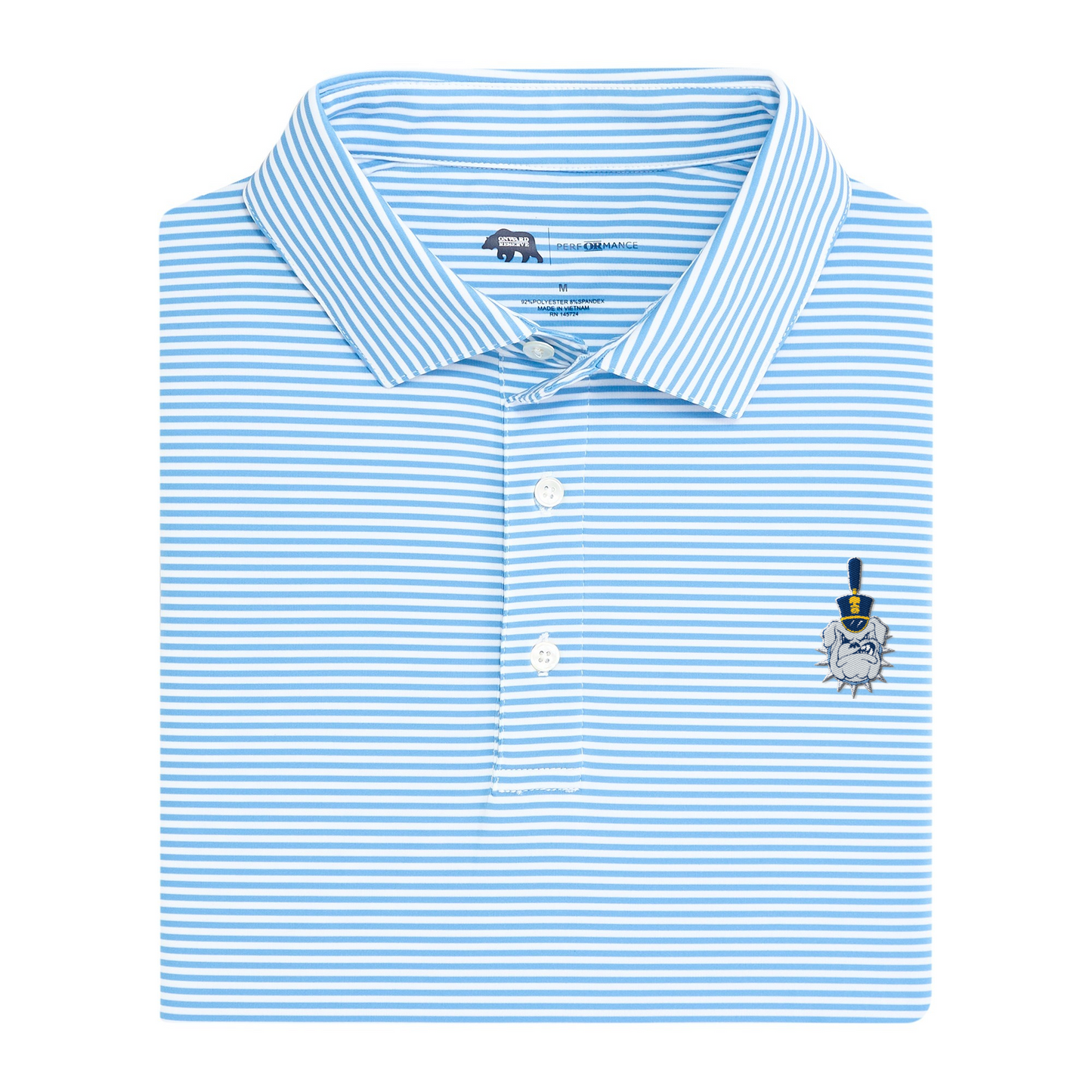 The Citadel Spike Echo Stripe Performance Polo