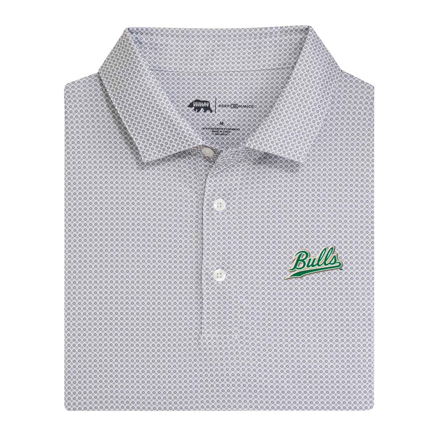 South Florida Bulls Script League Printed Performance Polo